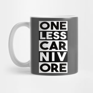 One Less Carnivore Mug